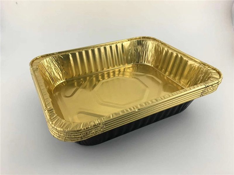 Aluminium foil container for food packaging and storging
